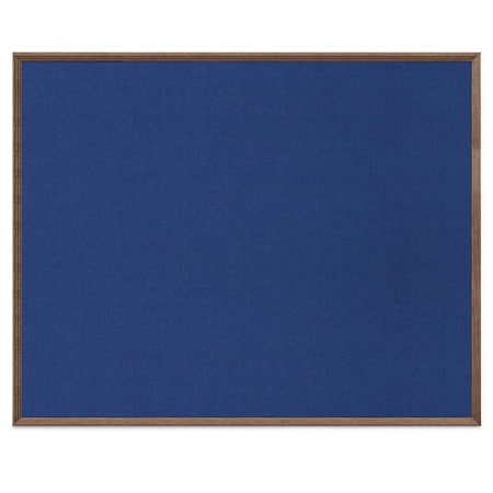 United Visual Products Wood Combo Board, 72"x48", Walnut/White Porcelain & Cork UVDECORK7248OAK-WALNUT-WHTPORC-CORK